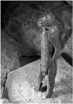 FIG 3 LionMan a statuette carved of mammoth tusk dating from around - фото 4