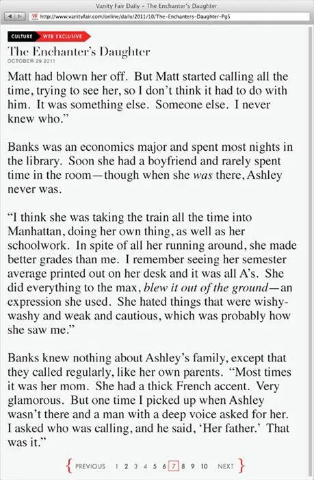 43 I closed the Vanity Fair article on m - фото 87