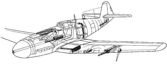 Компоновка высотного истребителя Bf109H 1944 год Когда Вилли получил сразу - фото 87