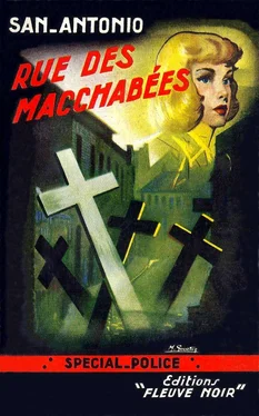 Frédéric Dard Rue des macchabées обложка книги