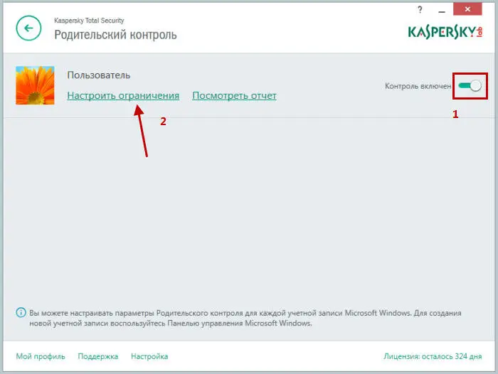 В окне Родительский контрольвыберите необходимый блок Компьютер Программы - фото 133
