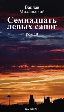 Вацлав Михальский Семнадцать левых сапог. Том второй обложка книги