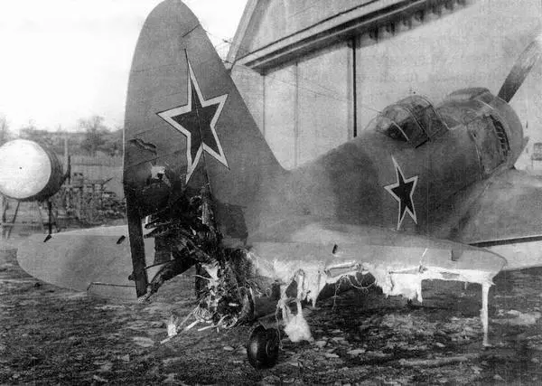 Истребитель 120Р после аварии 13 августа 1946 г Однако лётные испытания - фото 14