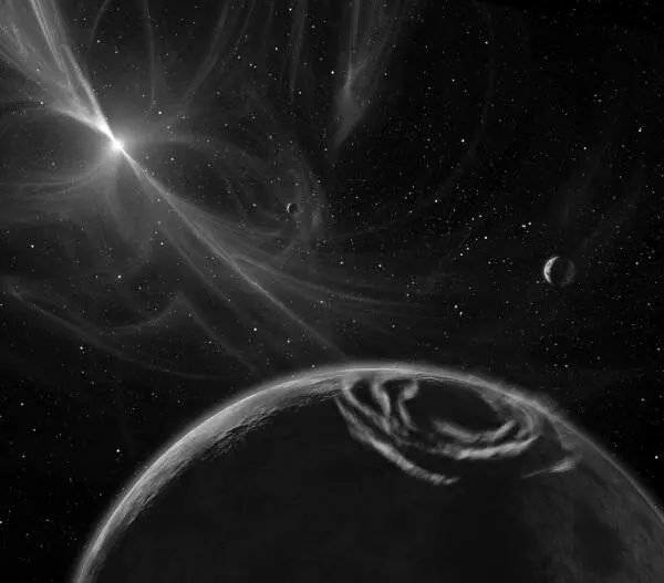 Рис 8 Планеты вращающиеся вокруг пульсара PSR B125712 Художественная - фото 12