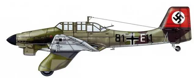 Ju 87A lStG 168 ГрацТалерхоф Австрия апрель 1938 г Камуфляж - фото 26