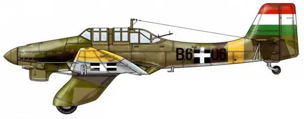 Ju 87А Magyar Kirдlyi Honved Legierц Венгерские королевские ВВС Веспрем - фото 30