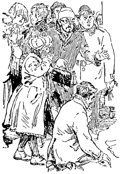 рядом с ней стоящий на коленях на снегу отец Лицо матери лежавшей без - фото 7