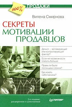 Вилена Смирнова Секреты мотивации продавцов обложка книги