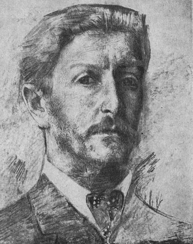 Михаил Александрович Врубель Автопортрет Уголь сангина 1904 год Надежда - фото 19