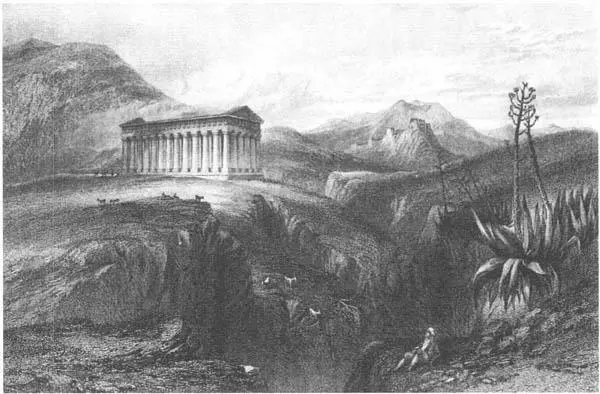 GRECIAN TEMPLE AT SEGESTA Suddenly we appeared round the corner puffing our - фото 3