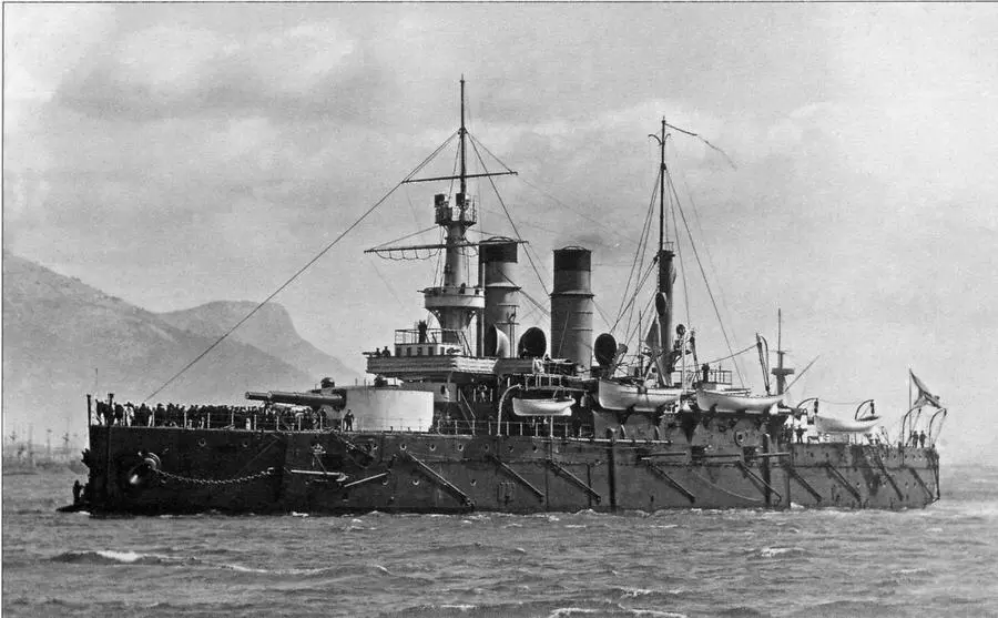 Эскадренный броненосец Сисой Великий в Средиземном море 1897 год Ф - фото 11