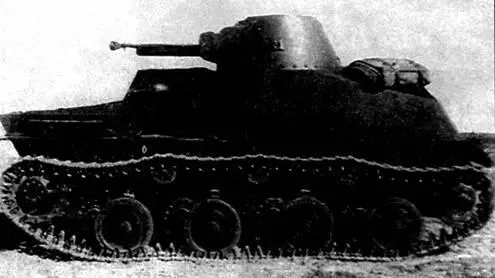 Фотографии легкого опытного танка 010 образец Ns 74 с торсионной подвеской - фото 3