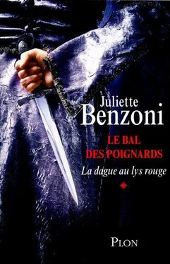 Juliette Benzoni La dague au lys rouge обложка книги