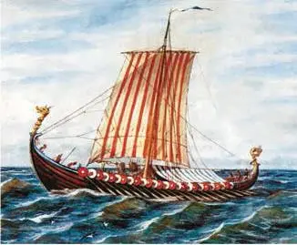 Корабль викингов Современный рисунок Для торговли и морских путешествий - фото 41