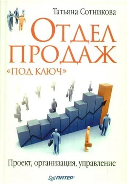 Татьяна Сотникова Отдел продаж «под ключ». Проект, организация, управление обложка книги