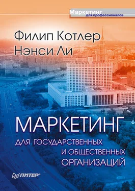 Нэнси Ли Маркетинг для государственных и общественных организаций обложка книги