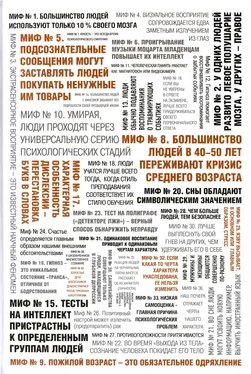 Неизвестный Автор 50 великих мифов популярной психологии обложка книги