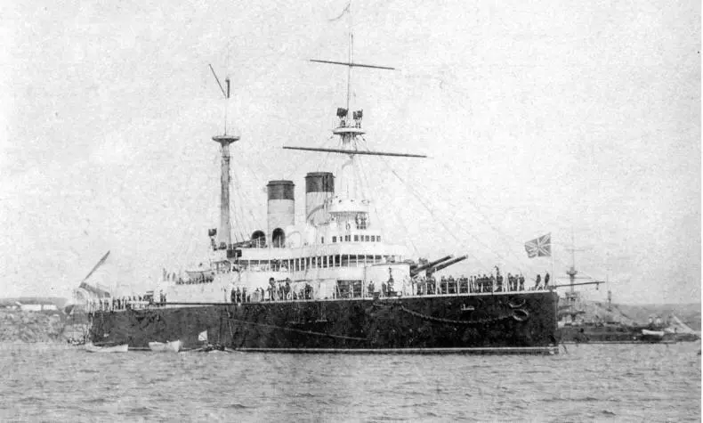 Эскадренный броненосец Ростислав в Северной бухте Севастополя Начало 1900х - фото 16