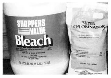 Common bleach and hottub chlorinator found in many stores can be used to help - фото 57