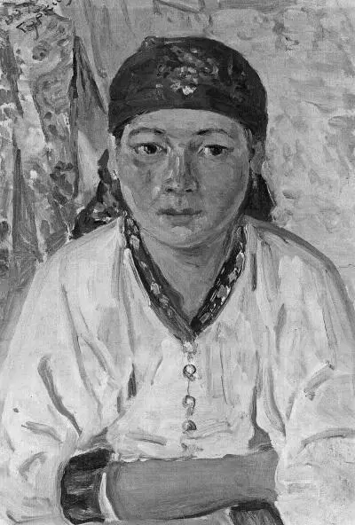 Чорос Гуркин Алтайка в красном платке1932 г В древних рисунках Алтая - фото 23