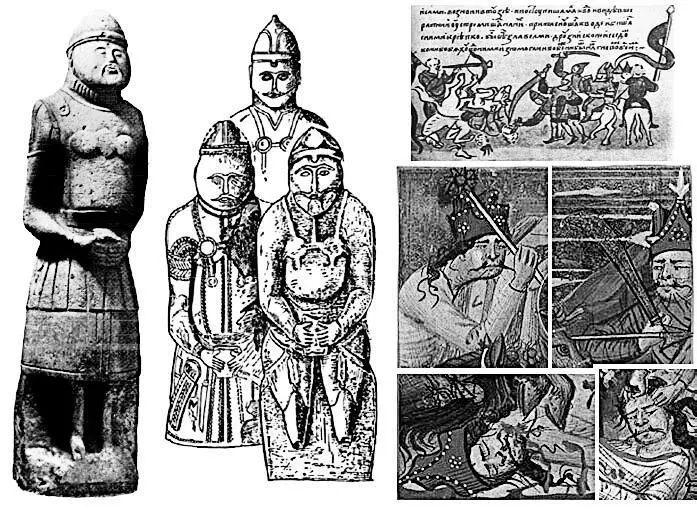 Кипчаки Каменные изваяния миниатюры русской летописи и венгерской хроники - фото 28