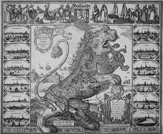 Никола Вишер Comitatus Hottandia denui forma Leonis1648 Несколько особняком - фото 192
