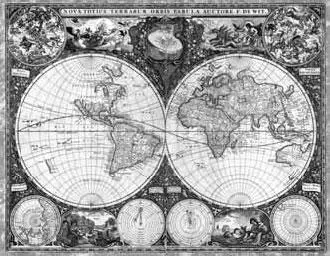 Фредерик де Вит Nova Totius Terrarum Orbis TabulaАмстердам 1660 Весьма - фото 195