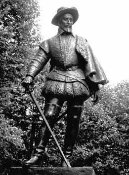 Эрик де Маре Памятник Уолтеру Рэли во дворике Королевского морского - фото 198