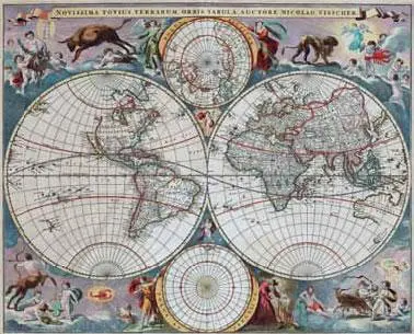 73 Иоганн Бло Nova et Accuratissima Totius Terrarum Orbis Tabula - фото 286