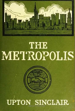 Upton Sinclair The Metropolis обложка книги