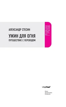 Александр Стесин Ужин для огня. Путешествие с переводом обложка книги