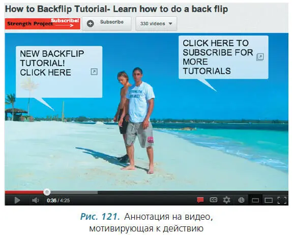 В аннотациях нельзя выходить за пределы YouTube но можно давать ссылки на - фото 124