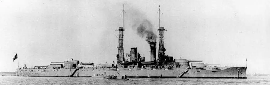Линейный корабль New York на Хэмптонском рейде 1916 г - фото 122