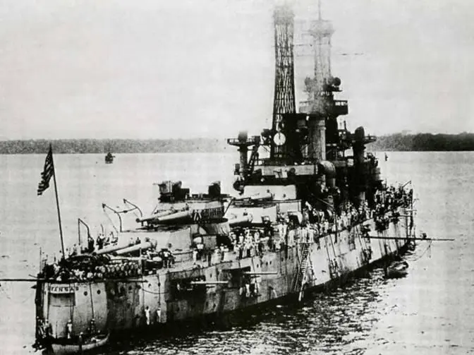 Линейный корабль Арканзас в годы первой мировой войны Арканзас проходит - фото 153