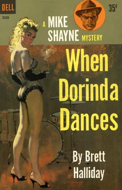 Brett Halliday When Dorinda Dances обложка книги