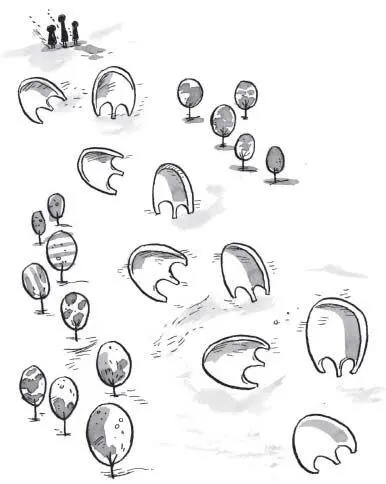 So they followed the tracks of the webbed feet which looked as though whatever - фото 77