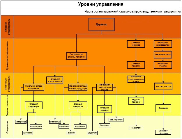 Рис 5 Организационная структура в разрезе уровней управления Теперь давайте - фото 8