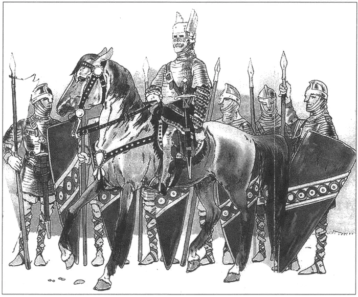 Варанга императора Михаила VIII XIII в Из коллекции рисунков Винкуйжена - фото 34