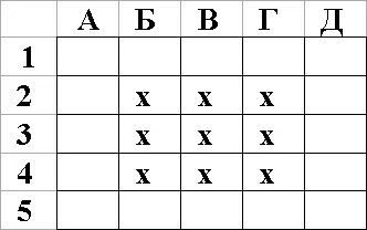 Крестиками помечены квадраты наиболее характерные для Короля 42224 Круг - фото 24