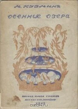 Михаил Кузмин Осенние озера (Вторая книга стихов) обложка книги