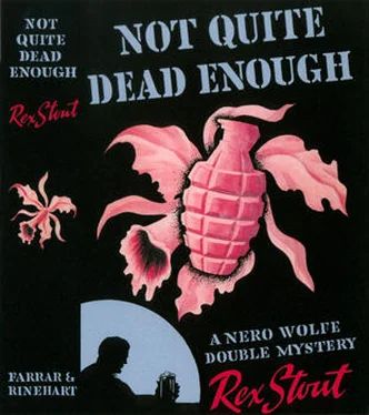 Rex Stout Not Quite Dead Enough обложка книги