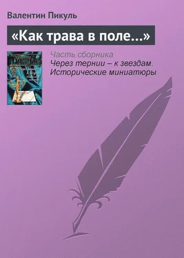 Валентин Пикуль «Как трава в поле…» обложка книги