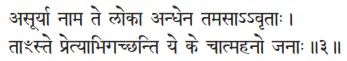 asūryā nāma te lokā andhena tamasāvṛtāḥ ǀ tāḿste pretyābhigacchanti ye ke - фото 4