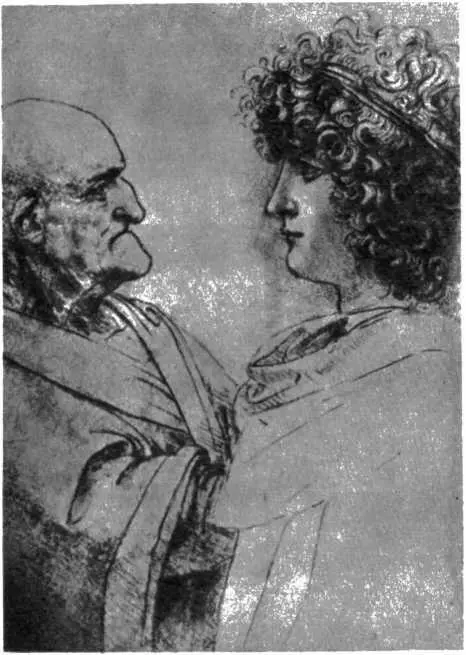 Леонардо да Винчи Старик и юноша Рисунок Флоренции Знал Леонардо и о том - фото 27