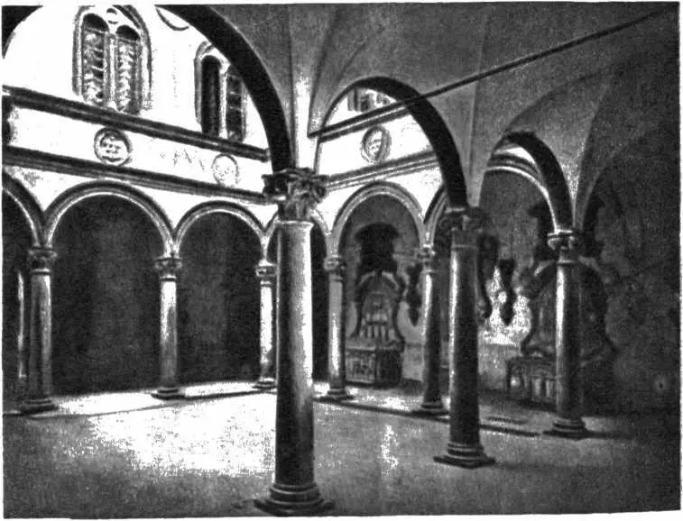 Флоренция Дворец Медичи Внутренний дворик нях обдавая прохожих пылью А - фото 30