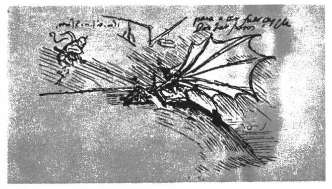 Леонардо д а Винчи Испытание крыльев Рисунок Проходили месяцы годы Мальчик - фото 82