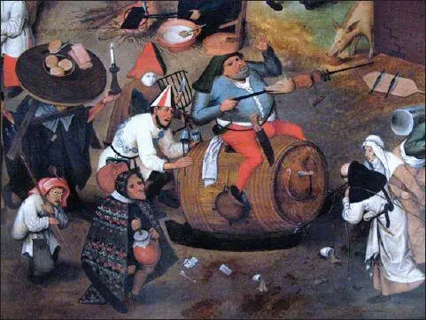 Fig 3 Bruegel the Elder Detail of The Fight of Carnival and Lent 1559 - фото 3
