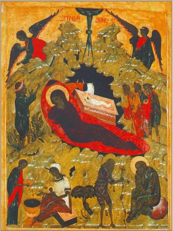 Рождество Христово Первая половина XVI в Иконописец усматривает зарождение - фото 15