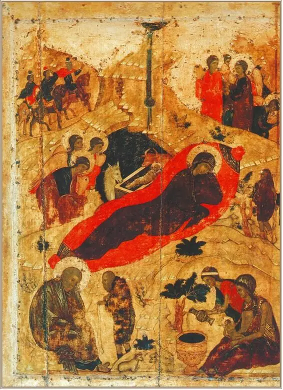 Андрей Рублев Рождество Христово из праздничного чина 1405 г Смысл этого - фото 16