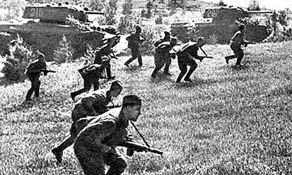 Боевые учения 1943 г Пехота учится в тесном взаимодействии с танками - фото 416